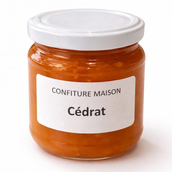 Confiture maison cédrat