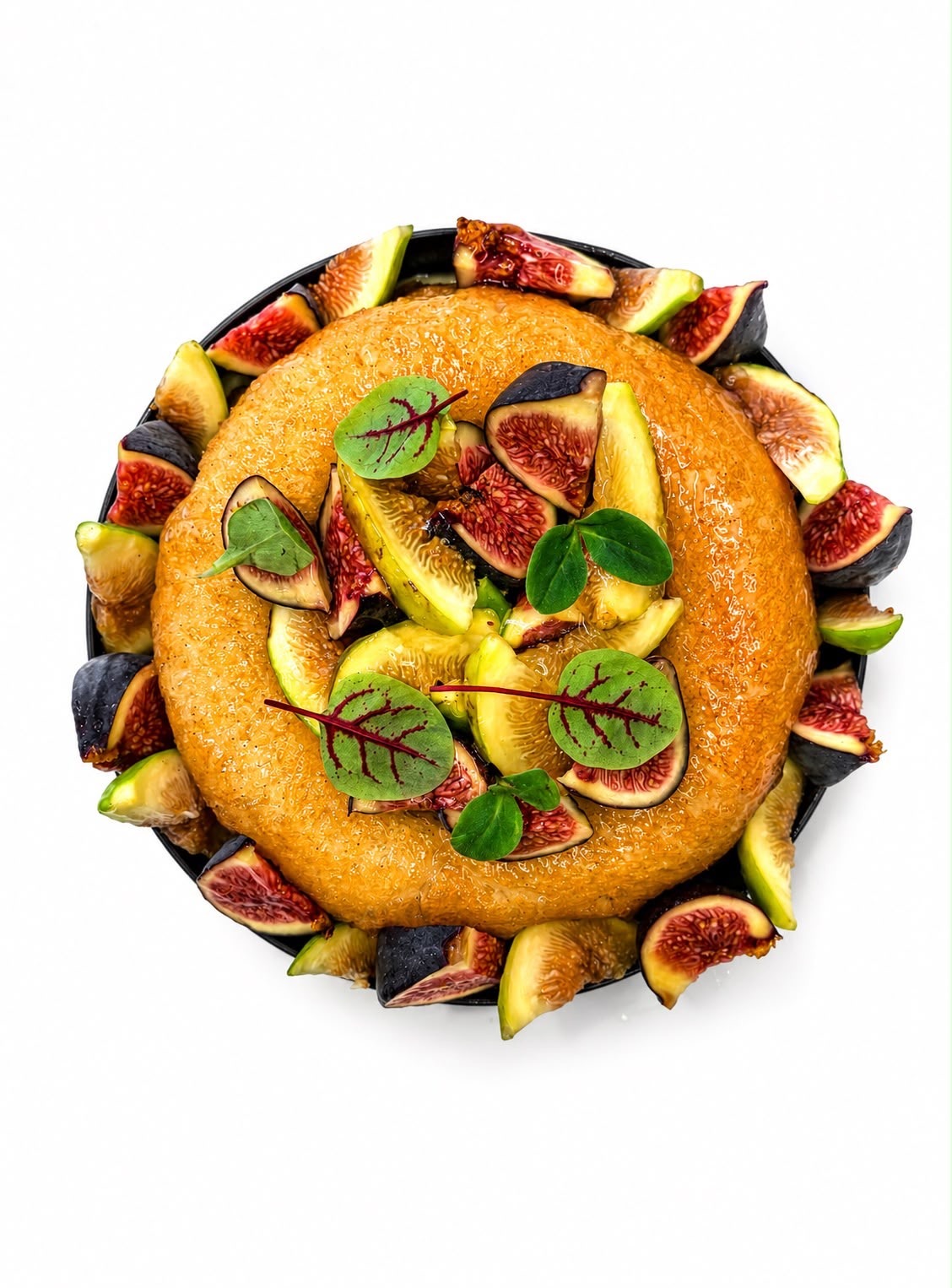 Savarin au rhum et fruis frais (figues)